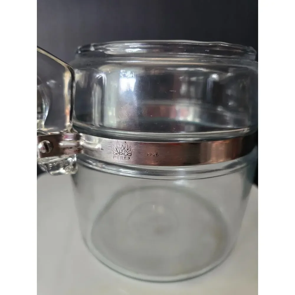 VTG PYREX Flameware Glass Percolator 6 Cup Coffee POT ONLY 7756